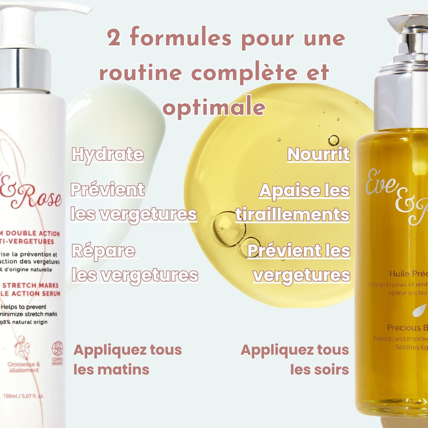 coffret huile serum anti vergetures bio